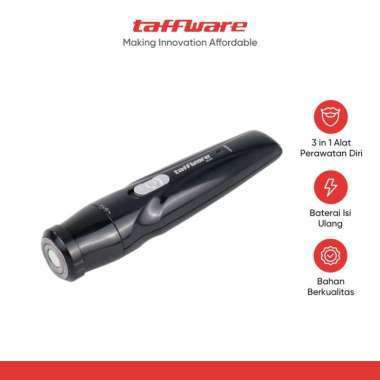 Taffware Alat Cukur Elektrik 3 in 1 Jenggot Rambut Bulu Hidung
