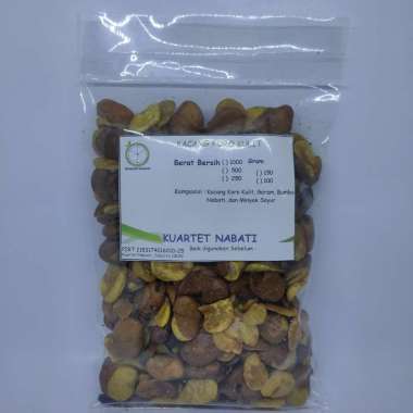 1000gr Kuartet Nabati Kacang Koro Kulit Goreng - Asin