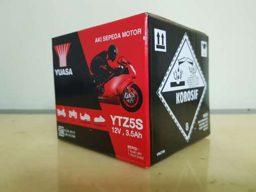 Aki Motor Honda Revo Absolute Fit YTZ5S Yuasa ACCU Kering Original