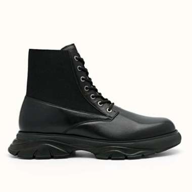 PM003 SEPATU BOOT PEDRO PRIA ORIGINAL BOOTS CASUAL BRANDED KULIT ASLI HITAM BLACK
