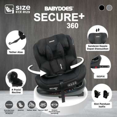 Carseat Babydoes Secure+ / Kursi Mobil Anak