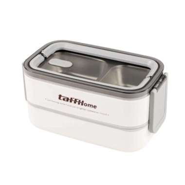 Kotak Makan Bento Susun Sekat Lunch Box Lock n Lock Wadah Bekal Makanan 1400 ml Box Stainless Lunch 