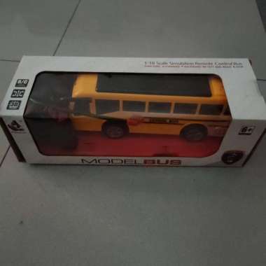 Mobil Bus Remote Kuning 1:18