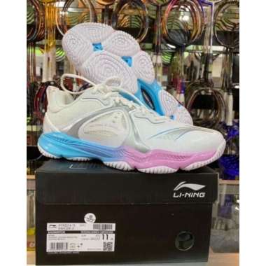 SEPATU BADMINTON LINING RANGER VI AYAS 014 PROFESSIONAL SHOES ORIGINAL 41 AYAS 014 WHITE