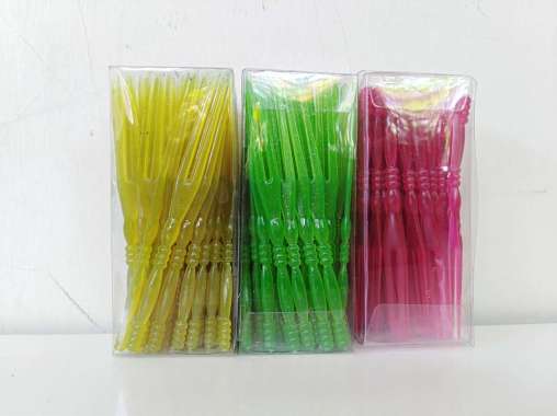 Garpu Buah / Kue Tart Multi Color