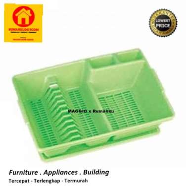 Dish Drainer - Rak Piring Plastik - Dish Drainer Tivoli - Maspion Multicolor