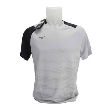 Mizuno Apparel 8002 Men's Jersey Badminton – Grey/Black S Grey/Black