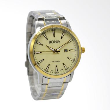 Bonia Rosso Jam Tangan Pria - Silver Gold BNB10100-1122 Gold