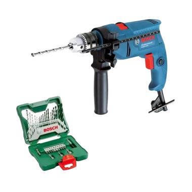 Bosch GSB 550 Mesin Bor Tembok dan X-Line Mata Bor - Biru [33 pcs]