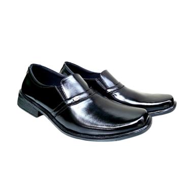 Mandien���s Sepatu Pantofel Slip On Pria - Hitam P.01