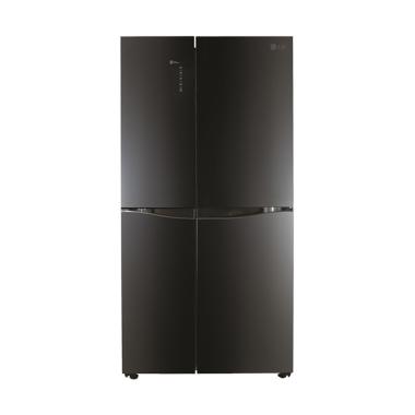 LG GC-M247UGBV Kulkas Side by Side 679 Liter - Cermin Hitam