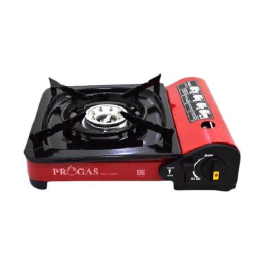 PROGAS Kompor Gas Portable [Gas Kaleng/Tabung Gas] Merah