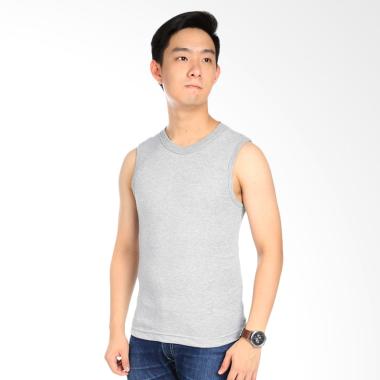 Elfs Shop Kaos Tanktop Fitness Pria - Abu Muda