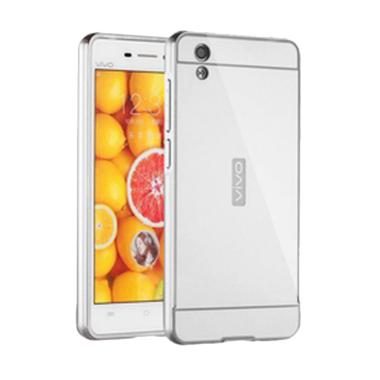 Bumper Case Mirror Sliding Casing for Vivo Y51 - Silver