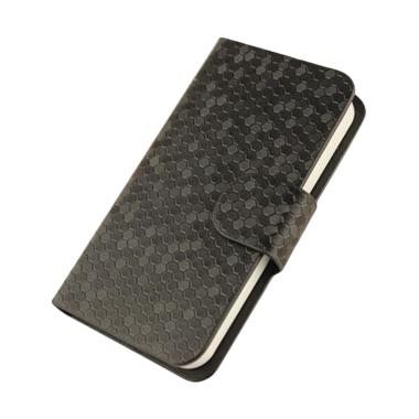 OEM Glitz Flip Cover Casing for Lenovo K4 Note - Hitam