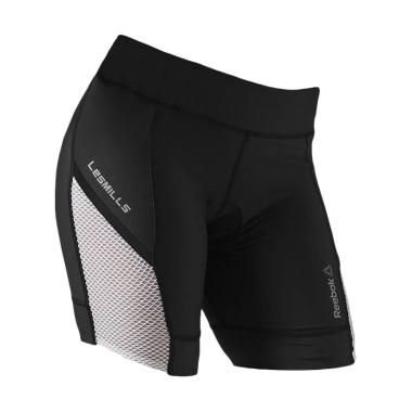 CELANA SEPEDA WANITA AB4051 Women's Les Mills Padded Cycle Short - Black [SIze XL]