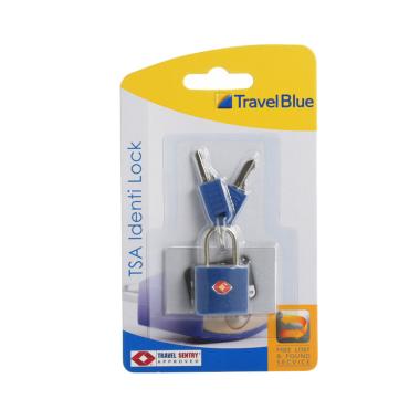 Travel Blue 027 TSA Approved Gembok Kunci - Blue