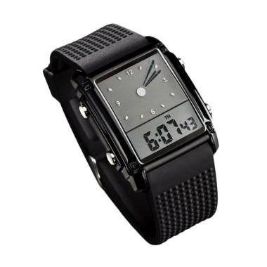 Skmei 0814D1 Trendy Men Sport LED Jam Tangan Pria - Hitam
