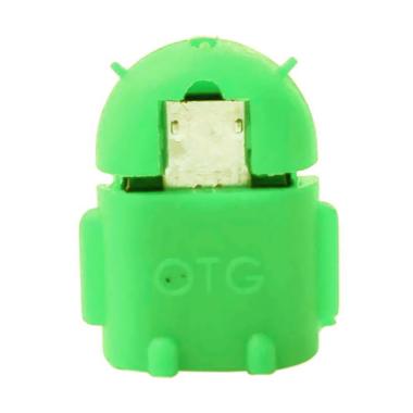 Orange Collections Robot Android USB OTG Adapter - Green