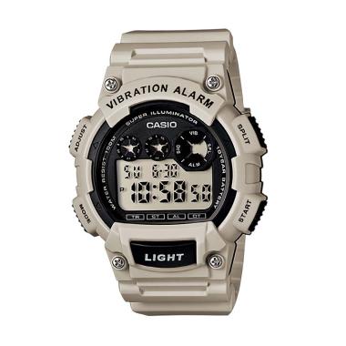Casio W-735H-8A2VDF Vibration Alarm Jam Tangan Pria - Abu-abu