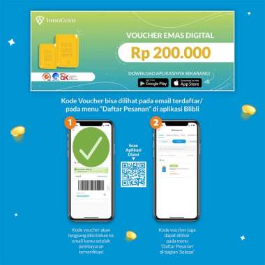 IndoGold Emas Digital Voucher [Rp200,000]