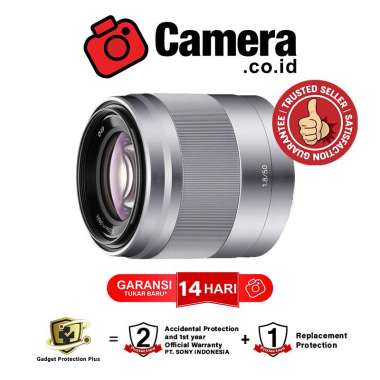 Sony E 50mm f/1.8 OSS Lensa Kamera Camera.co.id Silver