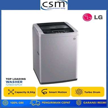 LG T2185VSPCK Mesin Cuci Top Loading Smart Inverter w Turbo Drum 8.5Kg