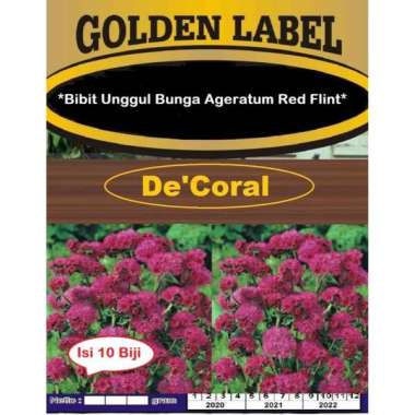 Bibit Bunga Ageratum Red Flint | Benih Ageratum Red Flint