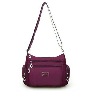 Z-004 - SELEMPANG - TAS IMPORT MURAH - TAS WANITA - TAS NILON ANTI AIR ! VIOLET