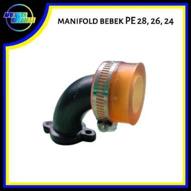 Manipol manifold intake karburator motor bebek PE 28 26 24 Honda Yamaha Suzuki