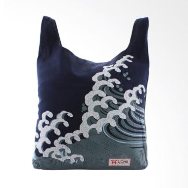 UCHII Totebag Printed Waves Japanese Desing Tas Jinjing