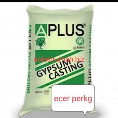 CASTING APLUS BAHAN GIPSUM HIJAU ECER 1KG PERKILO GYPSUM 1 kilo kg