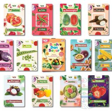 VIDI FLASHCARD / FLASH CARD / Kartu Edukasi Edukatif Anak-anak Balita / Hijaiyah ; ABC Huruf ; 123 A