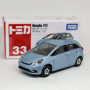 Tomica Diecast Mobil Honda Jazz / Honda Fit no. 33 Skala 1:61 Warna Biru Metalic