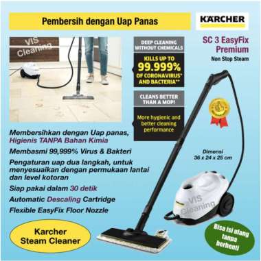 Steam Cleaner Karcher SC 3 EasyFix Premium (Pembersih dgn Uap Panas)