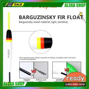 5Pcs Pelampung Pancing Luminous Bahan Kayu Balsa