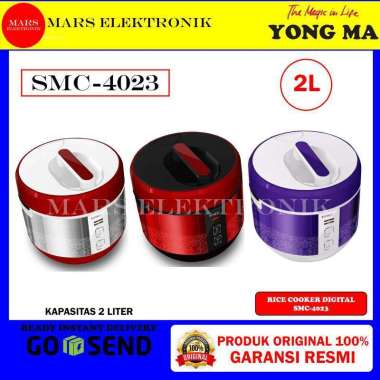 Yongma Magic Com Rice Cooker Yong Ma 2 Liter SMC-4023 SMC4023 SMC 4023 MERAH HITAM