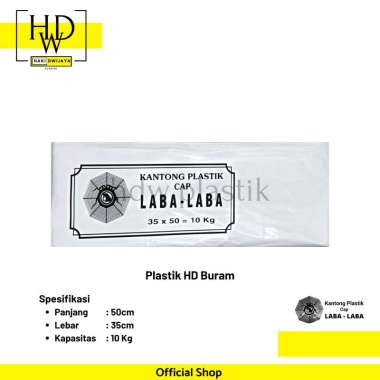 Laba - Laba Kantong Plastik HD Buram / Plastik Laundry 35x50cm [10 Kg]