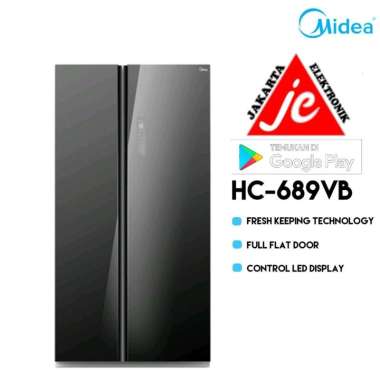 MIDEA KULKAS SIDE BY SIDE 2P HC-689VB