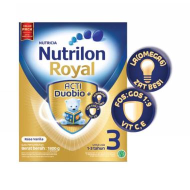 Promo Harga Nutrilon Royal 3 Susu Pertumbuhan Vanila 1800 gr - Blibli