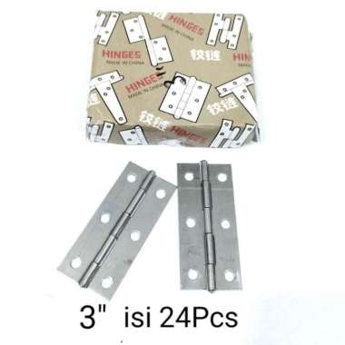 Engsel Kupu Kupu Tipis RRT 3" isi 24Pcs / Engsel Kupu-kupu - D4146