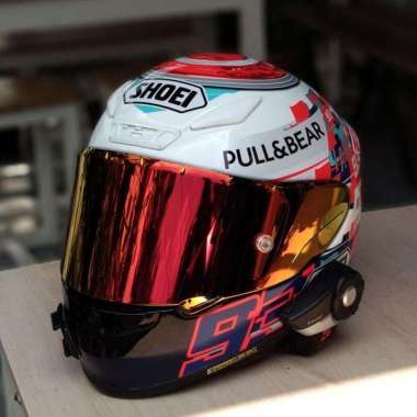 Visor Flat Iridium Red X14/Z7/Ryd Semua Ukuran Red
