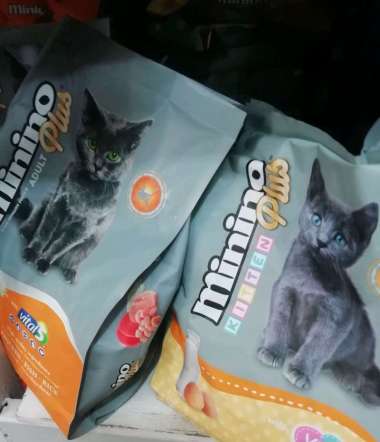 Minino Plus Adult / Kitten 500gr Makanan Kucing Kitten