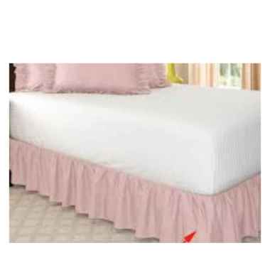 Bed Skirt Rumbai murah Ukuran King Bed 180x200 - Rok Kolong ranjang - Rok Kasur Rumbai Elastic Tingg