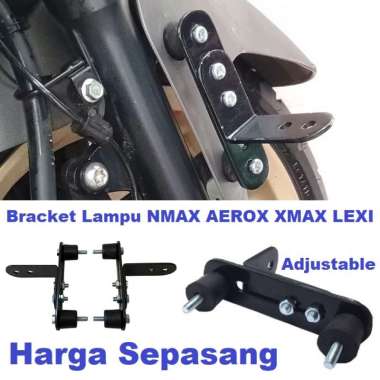 Bracket Lampu Sorot Tembak Breket Dudukan LED Braket Spakbor Motor Yamaha NMAX AEROX XMAX LEXI Brack