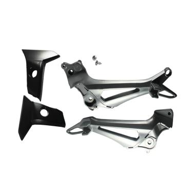 IND Set Bracket Footstep Motor for Supra X 125 FI & Supra X 125 New Black - Silver