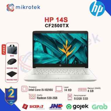HP 14S CF2500TX i5 10210U 4GB 512 SSD RADAEON 14^ W10 OHS CF2500 TX SILVER