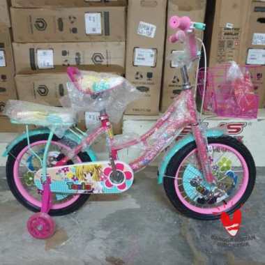 Sepeda Anak Perempuan 16 inch Genio Tania Kids Mini 16" Keranjang