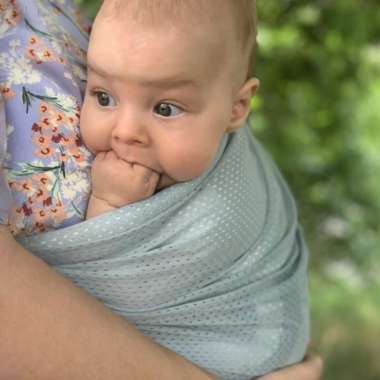Minimonkey Mini Sling Mesh / Gendongan Bayi Light Green