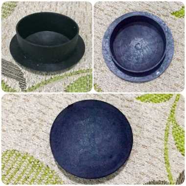 Per 1 Lusin 12pcs Penutup Lubang Netpot HITAM 5cm Tutup Gully Hidroponik Agar Pipa Talang Tidak Berl